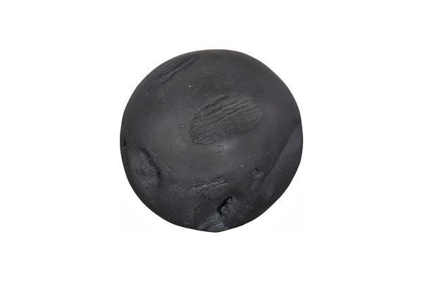 Phillips Collection Cast Root Floor Ball - Sculptural Resin and Stone Composite Accent for Indoor and Outdoor Decor Charcoal Stone PH120175
