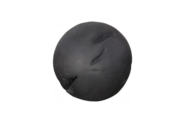 Phillips Collection Cast Root Floor Ball - Unique Sculptural Accent for Modern and Rustic Spaces, Indoor or Outdoor Use Charcoal Stone PH120176