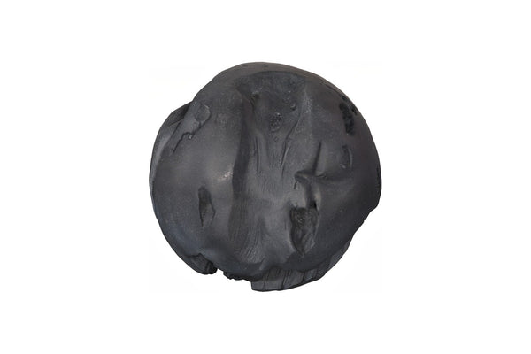Phillips Collection Cast Root Floor Ball - Handcrafted Resin Accent for Indoor & Outdoor Décor, Sculptural Elegance Charcoal Stone PH120177