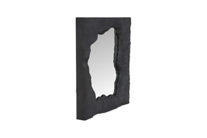 Phillips Collection Magma Mirror - Charcoal Stone with Jagged Edge Design for Dramatic Reflection in Any Space PH120235