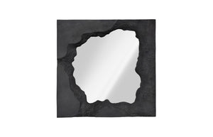 Phillips Collection Magma Mirror - Charcoal Stone with Jagged Edge Design for Dramatic Reflection in Any Space PH120235