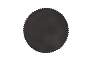 Phillips Collection Vetra Coffee Table - Sculptural Elegance with Pleated Design, Durable Resin & Crushed Stone Finish Charcoal Stone PH120494