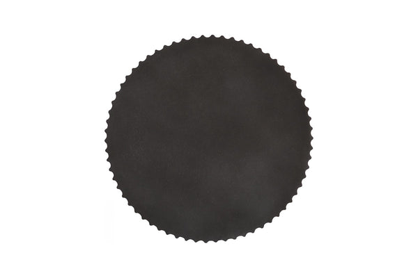 Phillips Collection Vetra Coffee Table - Sculptural Elegance with Pleated Design, Durable Resin & Crushed Stone Finish Charcoal Stone PH120494