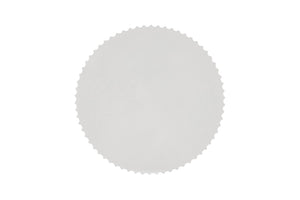 Phillips Collection Vetra Coffee Table - Sculptural Elegance with Pleated Design, Durable Resin & Crushed Stone Finish White Stone PH120495