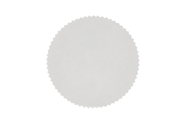 Phillips Collection Vetra Coffee Table - Sculptural Elegance with Pleated Design, Durable Resin & Crushed Stone Finish White Stone PH120495