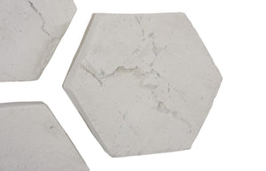 Phillips Collection Hexagon Wall Tiles Set of 3 – Modern Rustic Roman Stone Decor for Stylish Interior Design PH120497