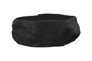 Phillips Collection Quarry Coffee Table - Sculptural Organic Design with Lightweight Durability for Modern Living Spaces Small, Black Glamstone PH120508