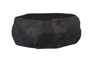 Phillips Collection Quarry Coffee Table - Sculptural Organic Design with Lightweight Durability for Modern Living Spaces Small, Black Glamstone PH120508