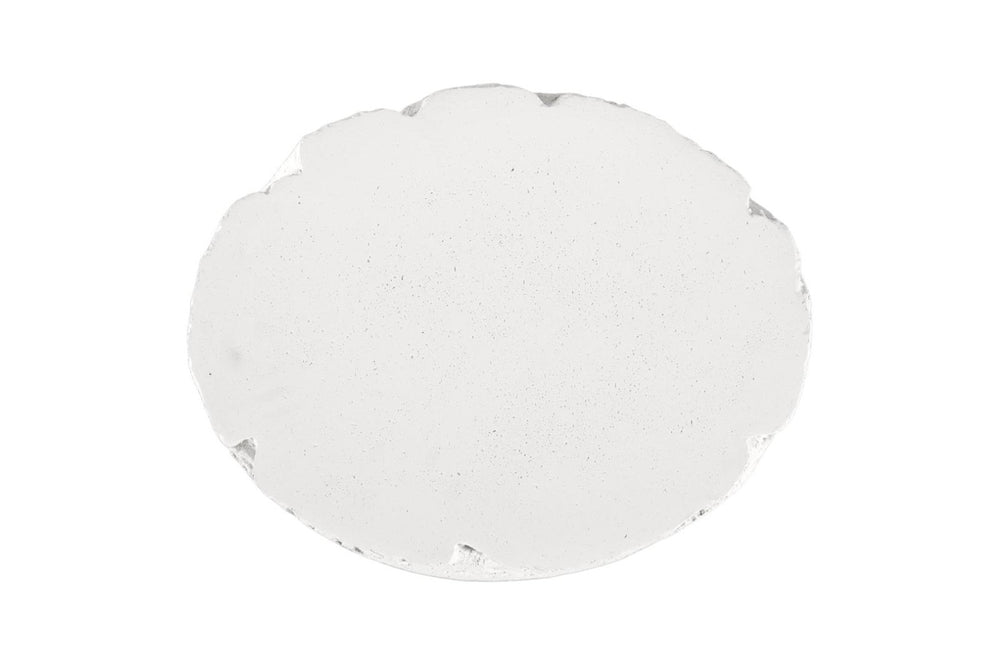 Phillips Collection Shear Oval Sculptural Side Table Cast Resin Crushed Stone Geological Texture Accent PH120517
