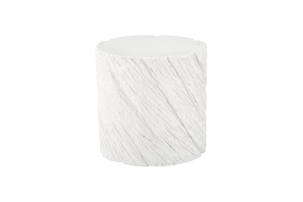 Phillips Collection Shear Oval Sculptural Side Table Cast Resin Crushed Stone Geological Texture Accent PH120517
