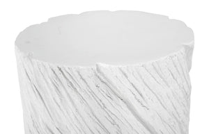 Phillips Collection Shear Oval Sculptural Side Table Cast Resin Crushed Stone Geological Texture Accent PH120517