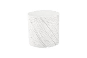 Phillips Collection Shear Oval Sculptural Side Table Cast Resin Crushed Stone Geological Texture Accent PH120517
