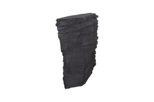 Phillips Collection Stratified Sedimentary Texture Wall Art Large Scale Sculptural Geological Decor Piece Charcoal Stone PH120544