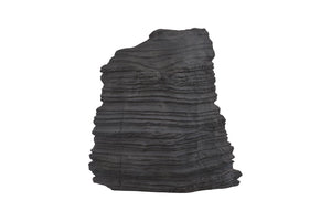 Phillips Collection Stratified Sedimentary Texture Wall Art Large Scale Sculptural Geological Decor Piece Charcoal Stone PH120544