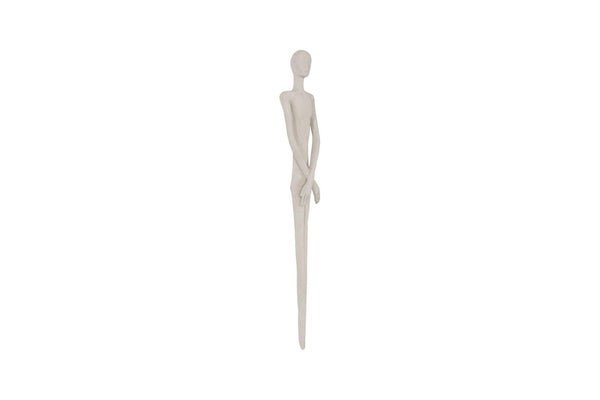 Phillips Collection Lloyd Vertical Wall Sculpture Roman Stone Finish Cast Resin Modern Entryway Art PH120550