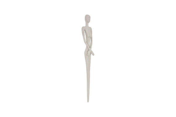Phillips Collection Lottie Tall Cast Stone Resin Wall Sculpture Aged Roman Finish Entryway Vertical Art PH120551