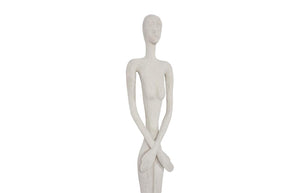 Phillips Collection Lottie Tall Cast Stone Resin Wall Sculpture Aged Roman Finish Entryway Vertical Art PH120551
