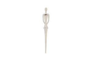 Phillips Collection Lottie Tall Cast Stone Resin Wall Sculpture Aged Roman Finish Entryway Vertical Art PH120551