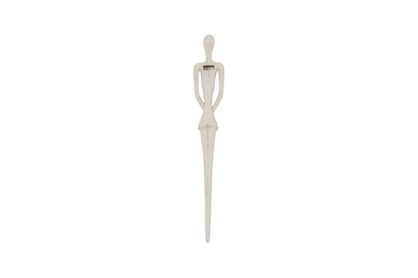 Phillips Collection Lottie Tall Cast Stone Resin Wall Sculpture Aged Roman Finish Entryway Vertical Art PH120551
