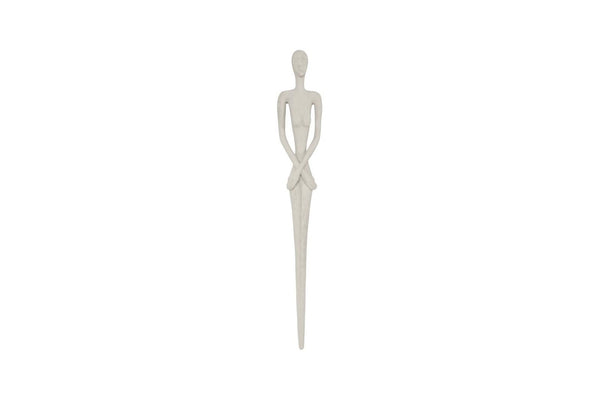 Phillips Collection Lottie Tall Cast Stone Resin Wall Sculpture Aged Roman Finish Entryway Vertical Art PH120551
