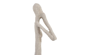 Phillips Collection See, See Speak Hear No Evil Trio Sculptural Wall Art Roman Stone Finish Vertical Set PH120552