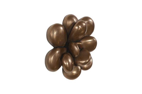 Phillips Collection Oviferum Botanical Succulent Bronze Wall Sculpture Layered Metallic Accent Piece PH120643