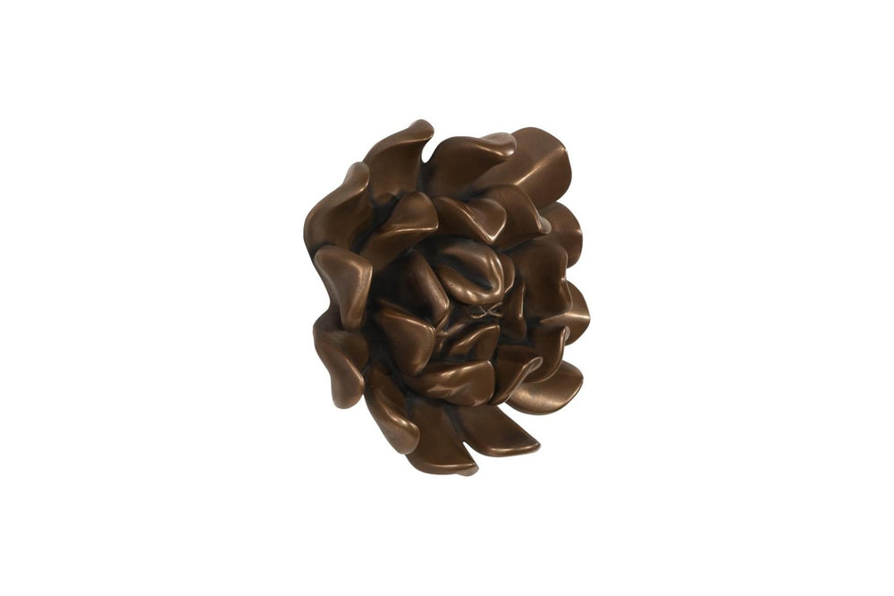 Phillips Collection Topsy Turvy Succulent Sculptural Wall Art Bronze Botanical Relief Home Decor PH120646