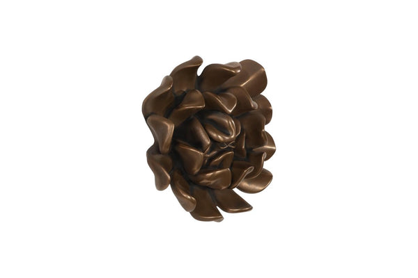 Phillips Collection Topsy Turvy Succulent Sculptural Wall Art Bronze Botanical Relief Home Decor PH120646