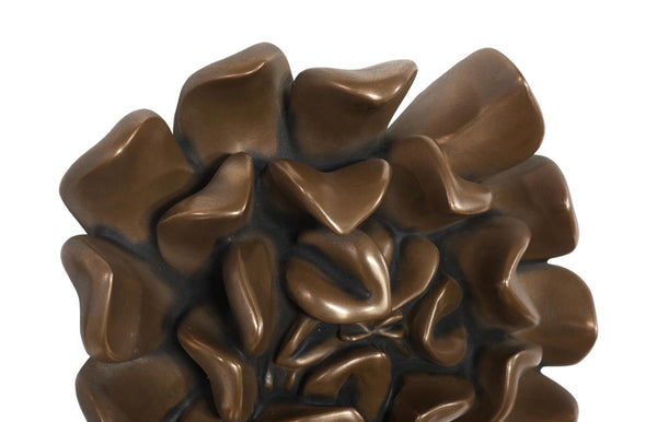 Phillips Collection Topsy Turvy Succulent Sculptural Wall Art Bronze Botanical Relief Home Decor PH120646