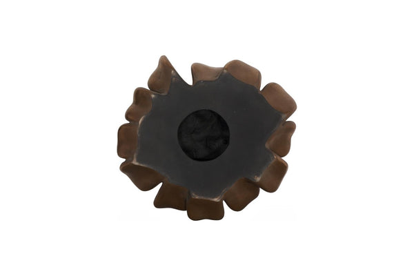 Phillips Collection Topsy Turvy Succulent Sculptural Wall Art Bronze Botanical Relief Home Decor PH120646