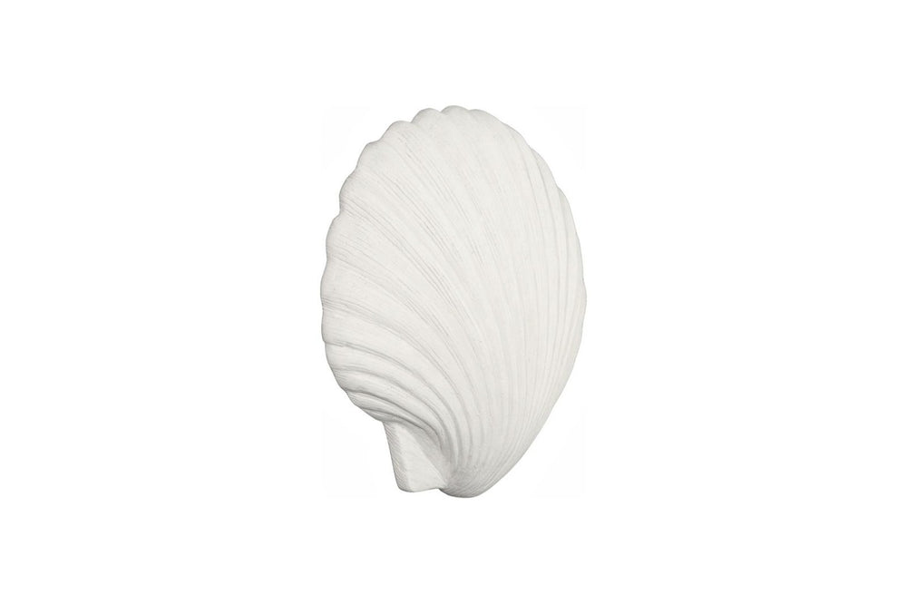 Phillips Collection Sea Shell Resin Wall Sculpture Crushed Stone Finish Coastal Bohemian Decor Accent PH120647
