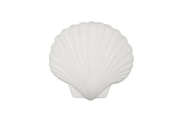 Phillips Collection Sea Shell Resin Wall Sculpture Crushed Stone Finish Coastal Bohemian Decor Accent PH120647