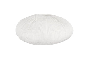 Phillips Collection Vasti Ribbed Resin Decorative Vase Sculptural Off White Accent for Console or Shelf Low PH120761