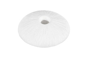 Phillips Collection Vasti Ribbed Resin Decorative Vase Sculptural Off White Accent for Console or Shelf Low PH120761