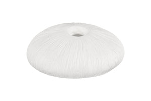 Phillips Collection Vasti Ribbed Resin Decorative Vase Sculptural Off White Accent for Console or Shelf Low PH120761
