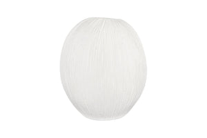 Phillips Collection Vasti Ribbed Resin Decorative Vase Sculptural Off White Accent for Console or Shelf LG PH120763
