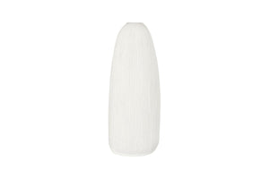 Phillips Collection Vasti Tall Resin Vase Sculptural Off-white Textured Finish for Consoles and Shelves PH120764