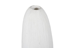 Phillips Collection Vasti Tall Resin Vase Sculptural Off-white Textured Finish for Consoles and Shelves PH120764