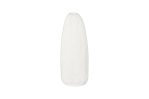 Phillips Collection Vasti Tall Resin Vase Sculptural Off-white Textured Finish for Consoles and Shelves PH120764