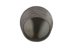 Phillips Collection Wavy Ceramic Sculpture Vase with Dual Tone Finish and Relief Texture for Modern Decor SM PH120769