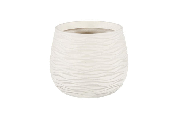 Phillips Collection Wavy Ceramic Sculptural Vase with Undulating Form for Shelf or Console Decor PH120770