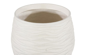 Phillips Collection Wavy Ceramic Sculptural Vase with Undulating Form for Shelf or Console Decor PH120770