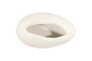 Phillips Collection Egg Form Sculptural Vase with Matte Stone Cast Finish for Modern Organic Interiors Small PH120772