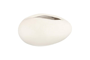 Phillips Collection Egg Form Sculptural Vase with Matte Stone Cast Finish for Modern Organic Interiors Small PH120772