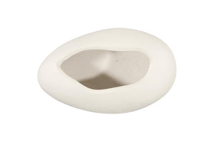 Phillips Collection Egg Form Sculptural Vase with Matte Stone Cast Finish for Modern Organic Interiors Large PH120773