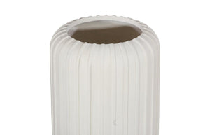 Phillips Collection Vertical Fluted Resin Planter with Stone Cast Finish for Patio or Entryway PH120785