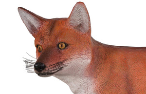 Phillips Collection Red Fox Resin Sculpture with Gel Coat Finish Minimalist Decor for Console or Shelf PH120916
