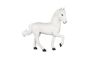 Phillips Collection Pony Walking Sculpture Resin Cast White Gel Coat Modern Floor Accent Statement Piece PH120917