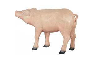 Phillips Collection Pig Resin Sculpture with Gel Coat Finish Modern Abstract Accent for Entryway or Shelf PH120918