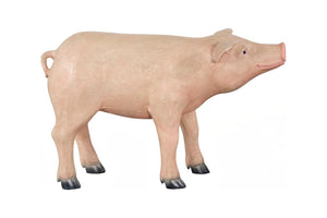 Phillips Collection Pig Resin Sculpture with Gel Coat Finish Modern Abstract Accent for Entryway or Shelf PH120918